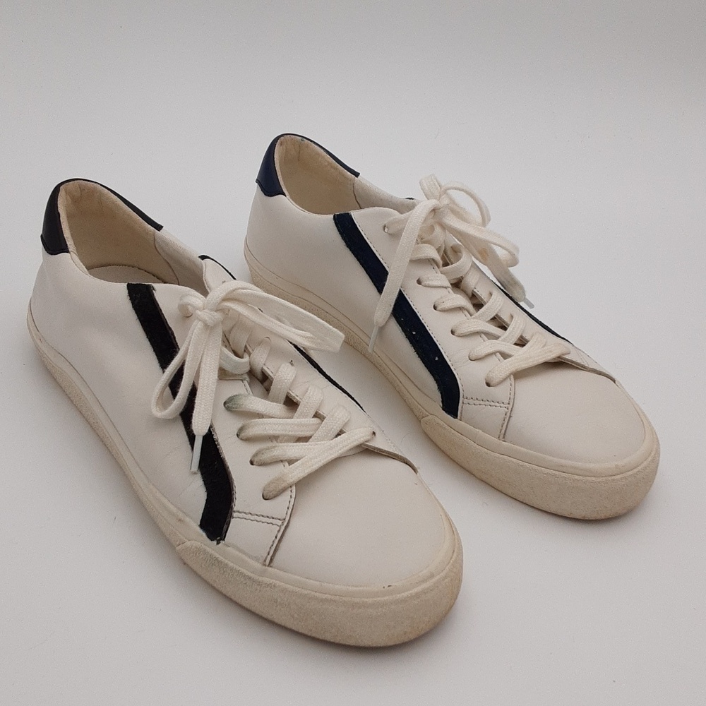 - Madewell leather sneakers unisex white casual vacation y2k office retro…